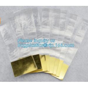 Factory wholesale side gusset clear polybag plastic square flat bottom bopp bag
