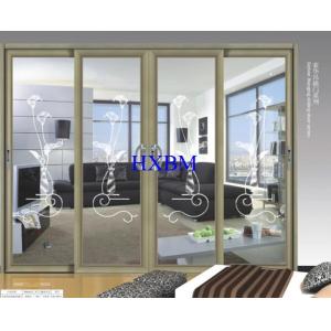 Home Apartments Aluminum Sliding Doors Water Resistant Heat Insulation
