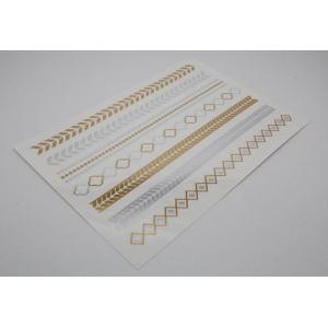 Quality Customized Gold Silver Foil Tattoo Fake Temporary Tattoos for sale