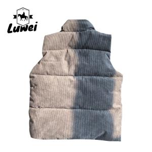Leisure Crop Top Bubble Vest Polyester Utility Cotton Utility Sleeveless