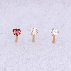 Hot sale body jewelry wholesale stainless steel cz nose piercing