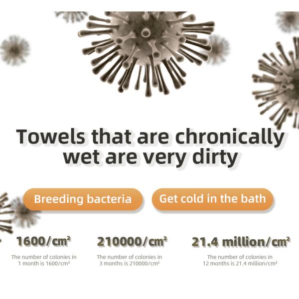 Electric Heated Space Aluminum Bathroom Towel Warmer and Drying Rack for Modern Design