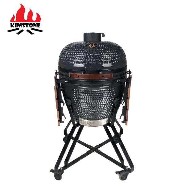 KAMADO 23.5 Inch Kamodo BBQ Asado Keramik Meat Grill Chinese Wholesale 2023 Outdoor Ceramic Barbecue Kamado