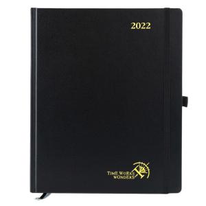 ODM Black Weekly Planner 2023 With Hourly Intervals Academic Agenda
