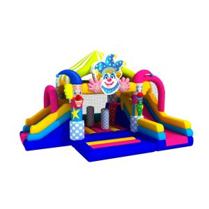 Manufacturer Inflatable Bouncy House With Slide Clown Inflatable Combo