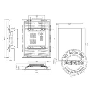 5Ms High Brightness HD  Input Lcd Monitor 178° Viewing Angle Vivid Image Layout