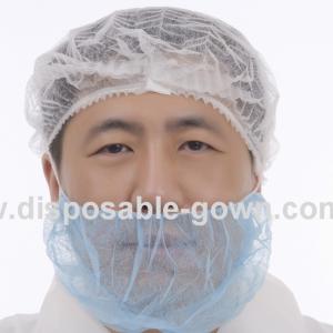 Spatter Prevention Non Woven Disposable Beard Cover With Single Elastic