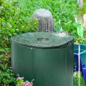 380L PVC Tarpaulin Collapsible Portable Water Storage Tank for Farm Garden