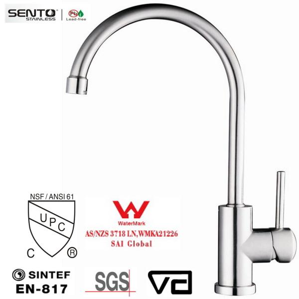 Buy Single handle cupc water kitchen sink faucet at wholesale prices