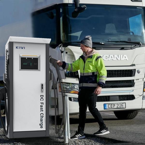 Buy Kiwi Amusement Park Shopping Mall Kindergarten CCS 80kw 2p DC Output Current Ev Charger at wholesale prices