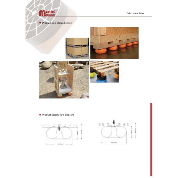 MOPAWIN AIR DAMPENED PALLET CUSHIONS,ORANGE,SKID-MATD FOR PACKING IN WOODEN CASES,ONE-STOP SALES