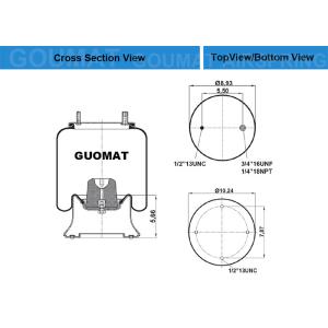 CONTITECH 4156 N P04 AIR BAG FOR TRUCK BELLE TRAILERS BT0319 - NEWAY 90557 006