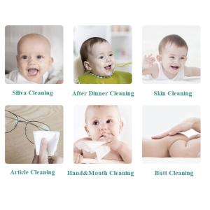 Spunlaced Nonwoven Soft Cleaning Organic Baby Barn Water Wipes