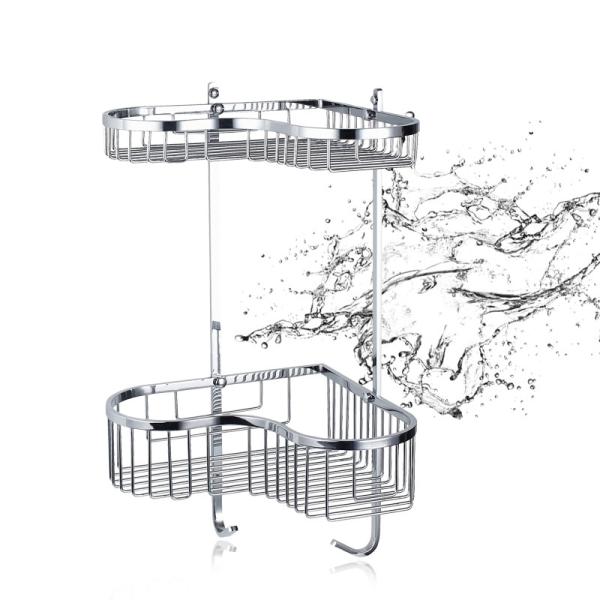 Buy OEM Hotel Bathroom Corner Shelf Bathroom Fittings No Assembly at wholesale prices