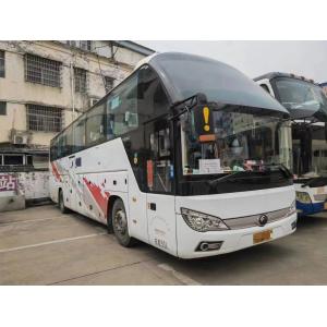 Used Coach Bus 12 Meters 2 Windshields Middle Door 50 Seats Air Conditioner Rear