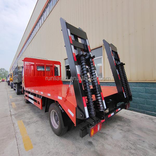 High Tensile Steel 3-5tons Flat Bed Tow Truck Optional Crane 4x2 Drivng type