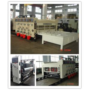 Energy Saving Feeding Flexo Printer Slotter Machine For Cardboard
