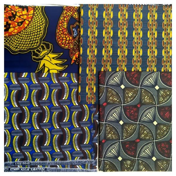 Medium Weight Brocade Fabric African Wax Print 100% Cotton Ankara Design Dress