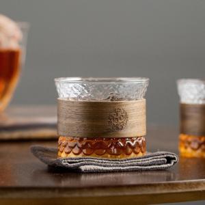 Modern Design Hammer Pattern Glass Cup for High Borosilicate Glass Coffee and