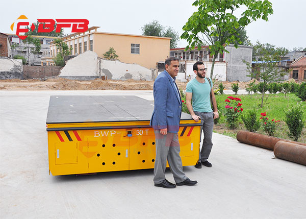 Buy Material Handling Trolley 100t Electric Transfer Cart Company Shipyard Equipment at wholesale prices