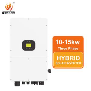 IP66 Three Phase Hybrid Solar Inverter 10kw 15kw 40V-60V Dual Output On/Off Grid