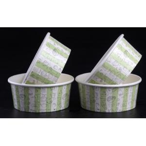 Disposable Ice Cream Cups Gelato Cups With Covers and Spoons