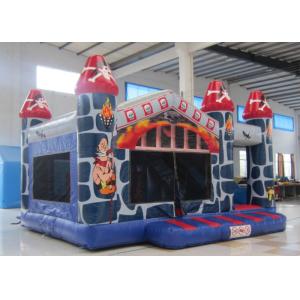 Customized inflatable bouncy castle printing inflatable bouncy castle with slide