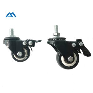 China Rubber Swivel Heavy Duty Caster Wheel Flat Plate Stem on sale