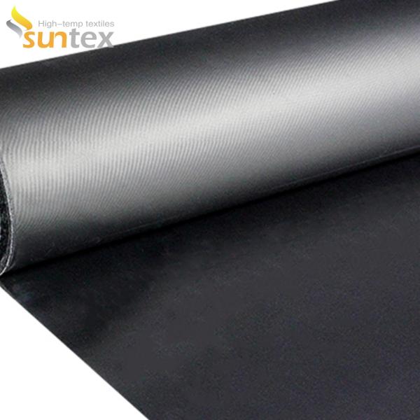 Buy Black Neoprene Coated Glass Cloth For Flexible Connector at wholesale prices