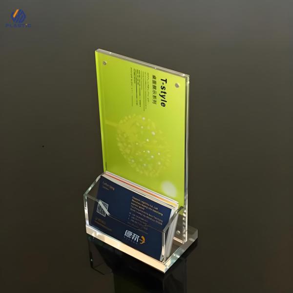 Light Duty A3 Acrylic Sign Holder Transparent Double Sided Acrylic Pos Sign