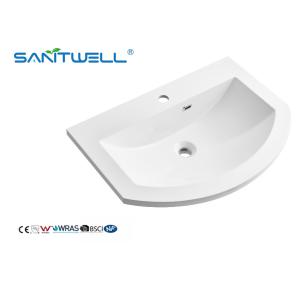 SWS650 Good Price Various Size Acceptable Stone Resin Basins Round-Half Shape