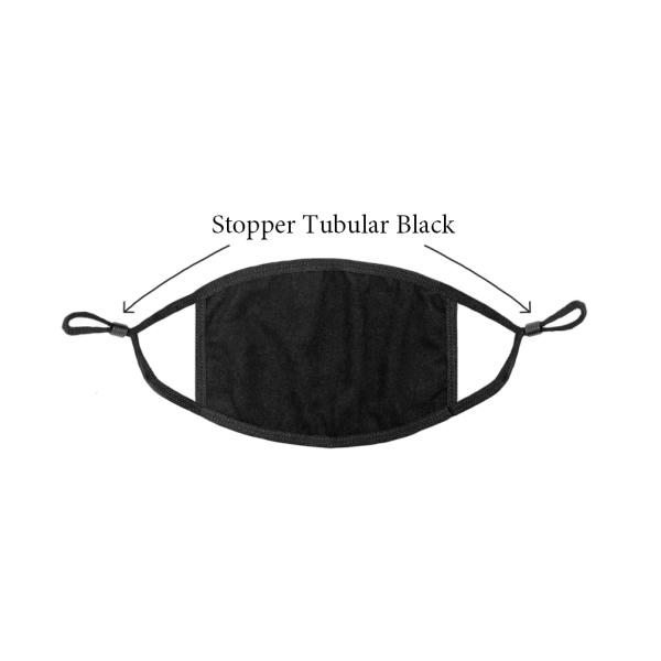 Stopper Tubular Black Silicone mask stopper