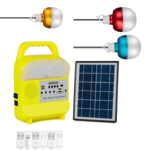 3PCS LED Solar Panel Lighting Kits Solar Emergency System SRE685