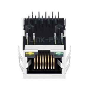 LPJG0811GENL 10/100/1000 Base-T RJ45 Female Connector PCB Jack