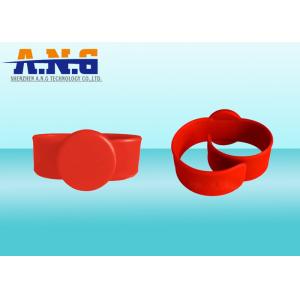 Slap RFID Wristbands with flexible stainless steel bistable spring bands