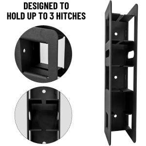 1.25" 2" Hitch Storage Wall Mounted Hitch Receiver for Bike Cargo Rack Storage