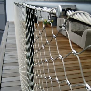 Wire Rope Stainless Steel Ferrule Mesh For Railing Refurbishment