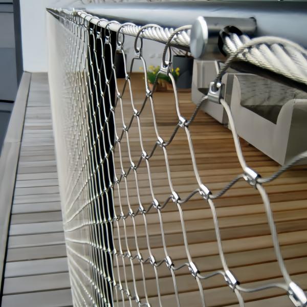 Buy Wire Rope Stainless Steel Ferrule Mesh For Railing Refurbishment at wholesale prices