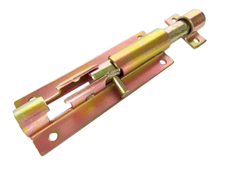 Security Two-Bolt Bathroom Sliding Door Bolt/Gate Latch Tower Sliver Zinc Steel