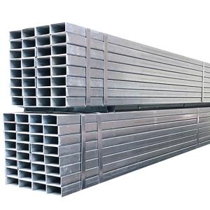 China Invoicing by theoretical weight gi square pipe galvanized square and rectangular steel pipe 2x40x80x5850mm Structure Pipe on sale