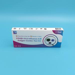 Quality SARS-CoV-2 &amp; Flu A/B Antigen Rapid Test Kit Blood / Urine / Saliva Sample Type for sale