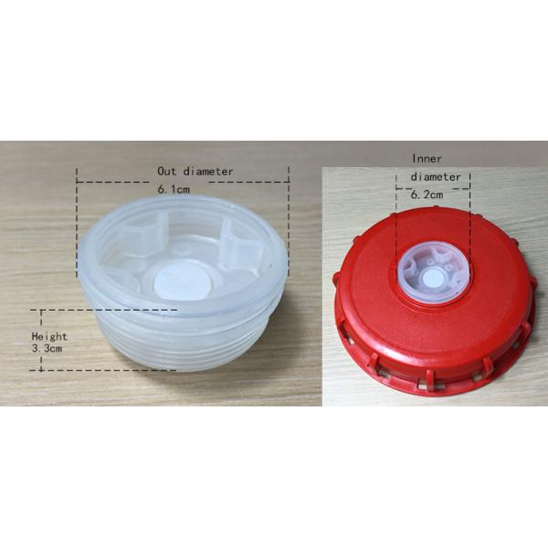 HDPE Injection UMETASS IBC Water Tank Red 6 Inch Vented Plug Lid Closure