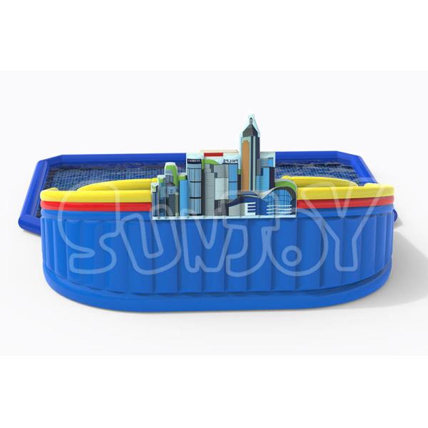 0.9mm Plato Commercial Inflatable Water Park With Slide