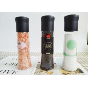 Quality Plastic Pepper Grinders with Plastic Lids Jars for sale