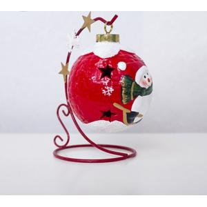 Creative Paint Santa Claus Shining Ceramic Decoration