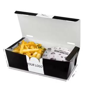 Quality Fast Food Packaging Burger Box with Eco-Friendly Design and Paperboard Liner for sale