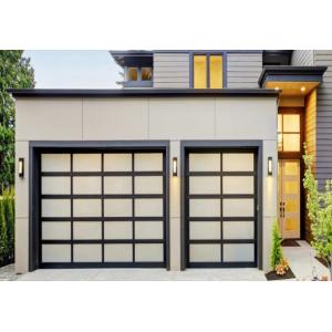 Aluminum Alloy Glass Water Tightness Class 3 Transparent Glass Sectional Garage