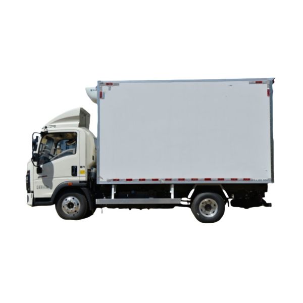 SINOTRUK HOWO Commander 160 Horsepower 4X2 4.1 Meter Refrigerated Truck (National One to Six) (Green Leaf Refrigerated