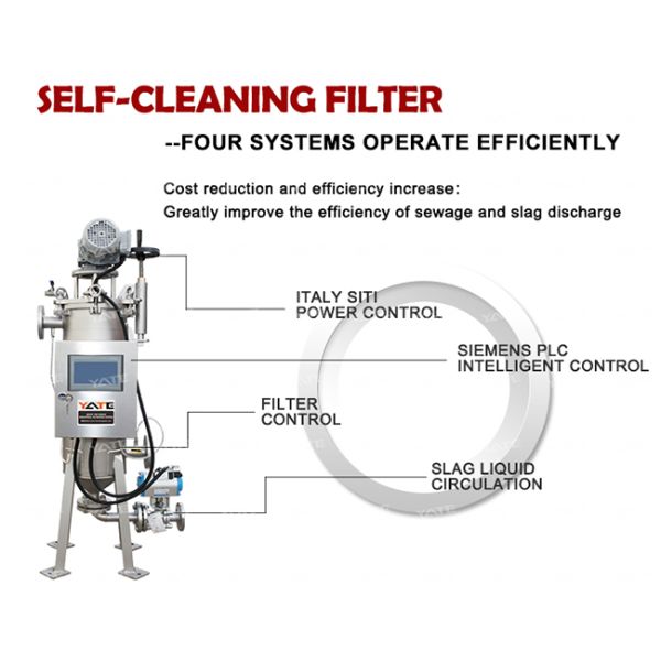 Industrial Paint PTFE Automatic Self Cleaning Filter Housing