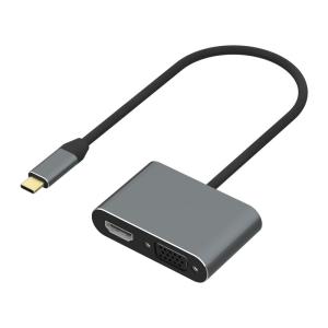 Cable Length 150mm 2 In 1 Type C Adapter Hub With VGA